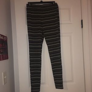 Tribal pattern, thick leggings